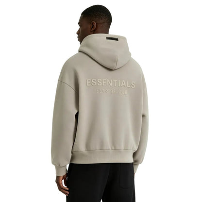 Fear of God Essentials Classic Fleece Hoodie Timber - AFewVibe
