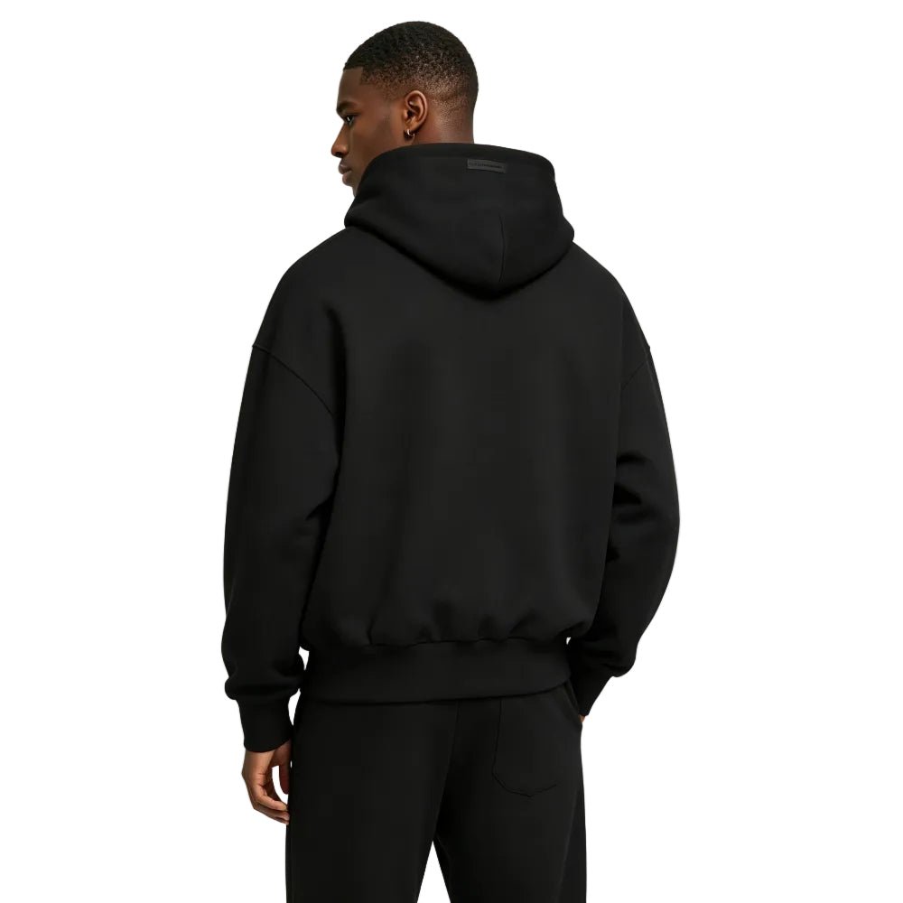 Fear of God Essentials Classic Fleece Hoodie Vintage Black – AFewVibe