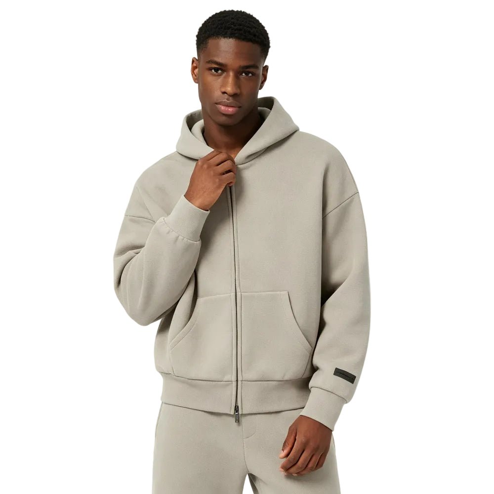 Fear of God Essentials Classic Full Zip Hoodie Timber – AFewVibe