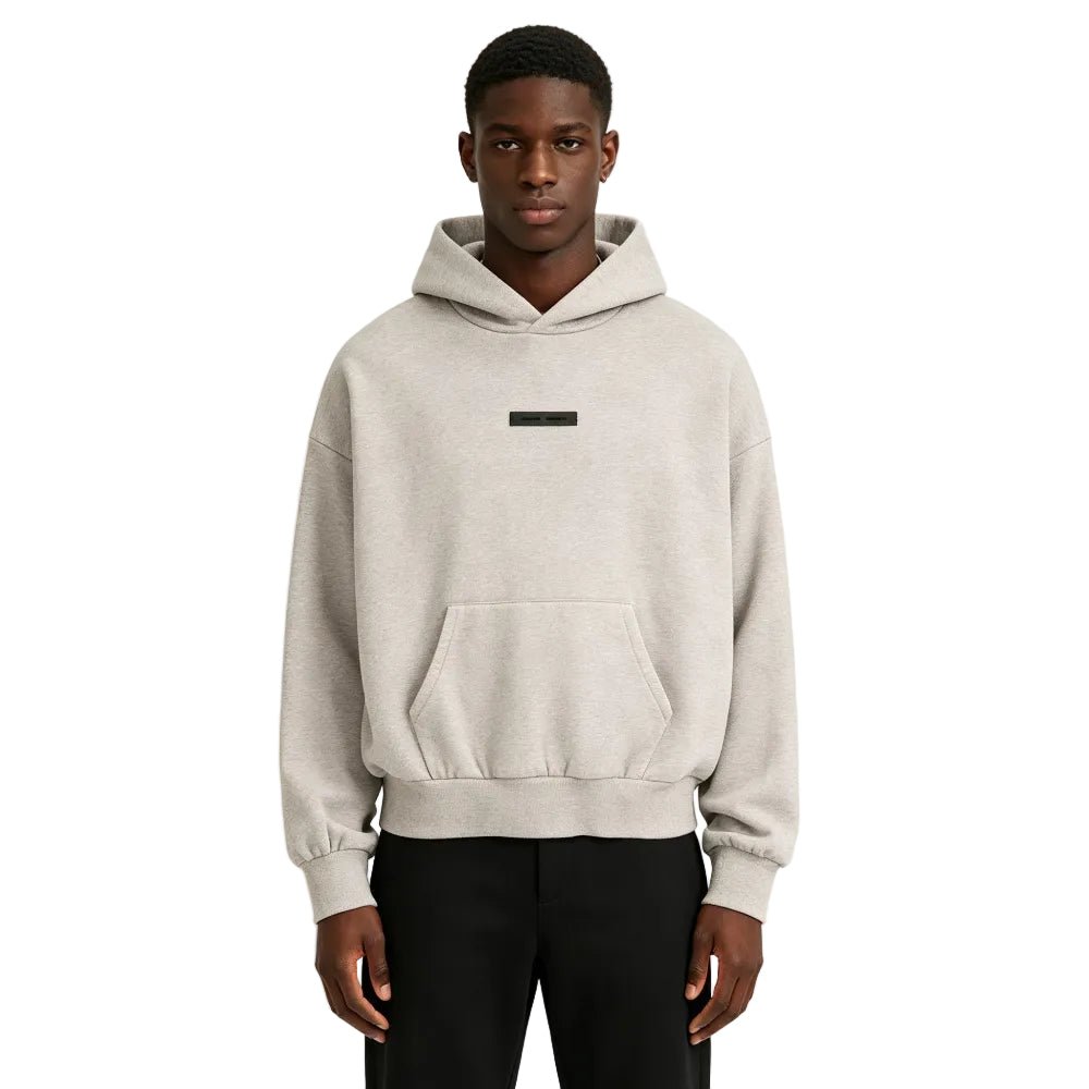Fear of God Essentials Classic Hoodie Heather Stone - Afewvibe