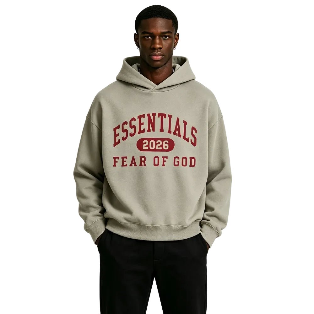 Fear of God Essentials Classic Hoodie Smoke Grey - Afewvibe