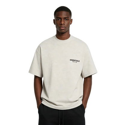 Fear of God Essentials Core Collection Tee Light Oatmeal - Afewvibe