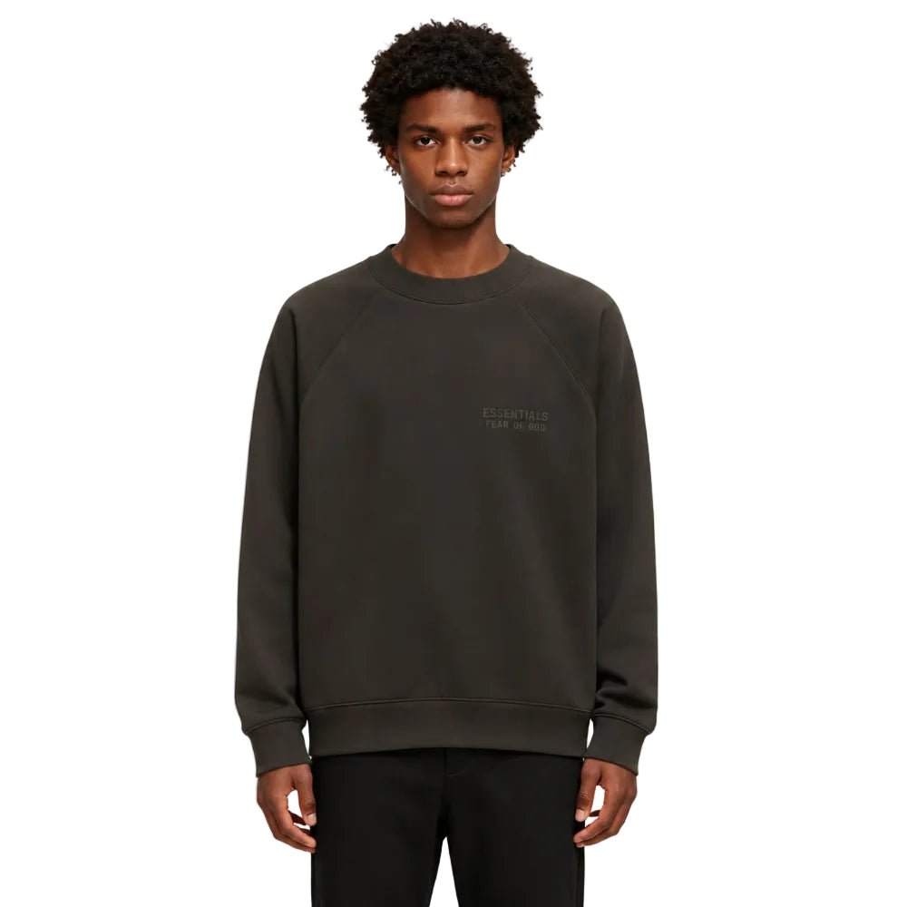 Fear of God Essentials Crewneck Off Black - AFewVibe