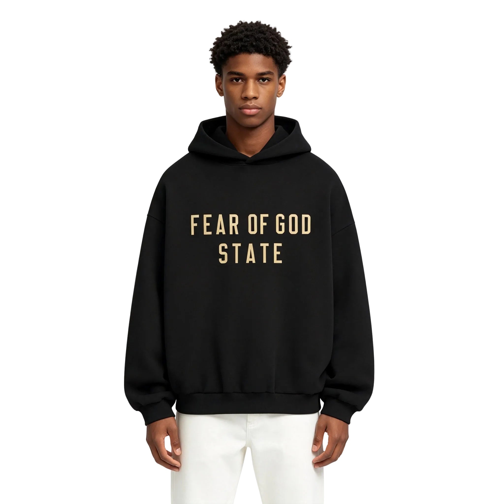 Fear Of God Essentials Fleece Hoodie Black FW24 - AFewVibe