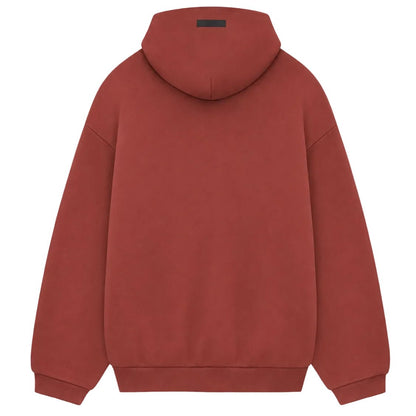 Fear of God Essentials Fleece Hoodie Crimson - AFewVibe