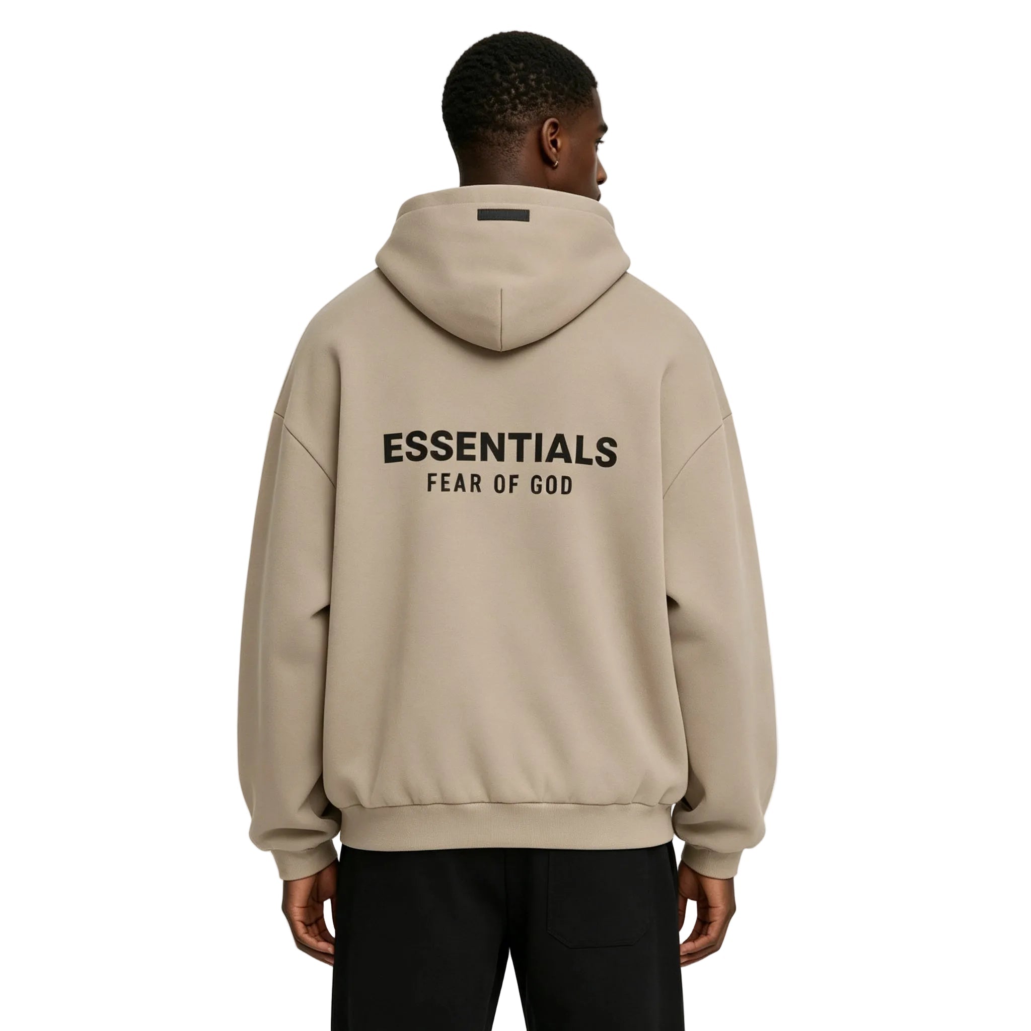 Fear of God Essentials Fleece Hoodie II Desert Sand - Afewvibe