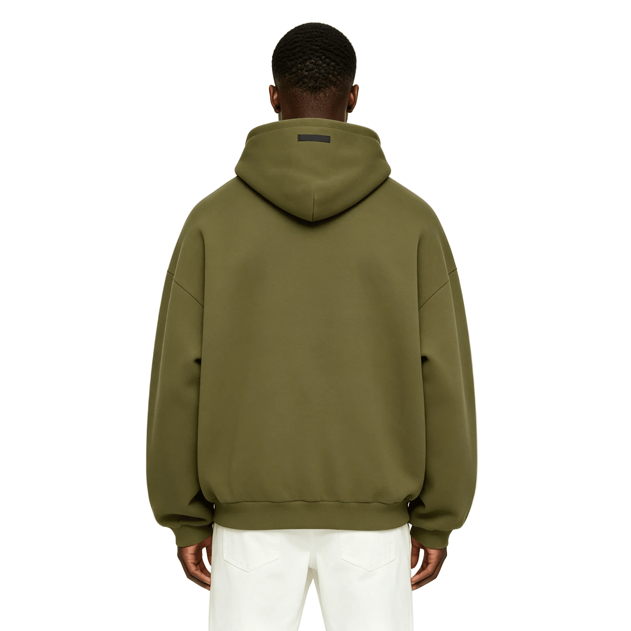 Fear of God Essentials Fleece Hoodie Military - AFewVibe