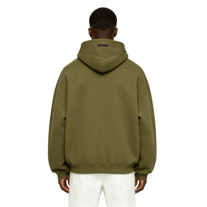 Fear of God Essentials Fleece Hoodie Military - AFewVibe
