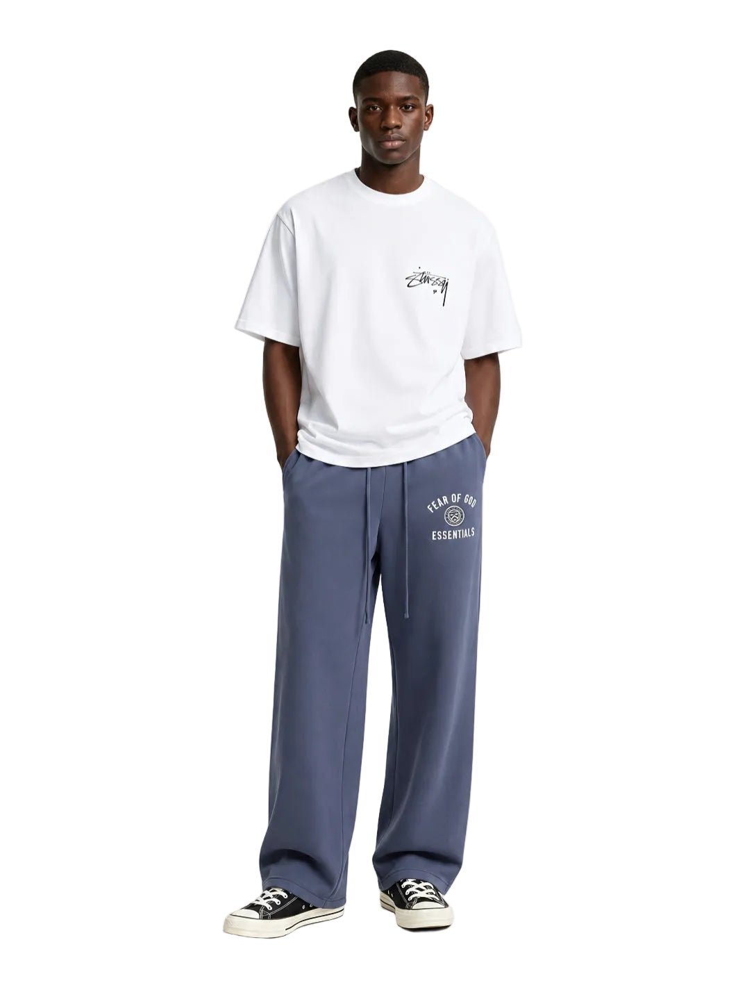 Fear of God Essentials Fleece Relaxed Sweatpant Marine - AFewVibe