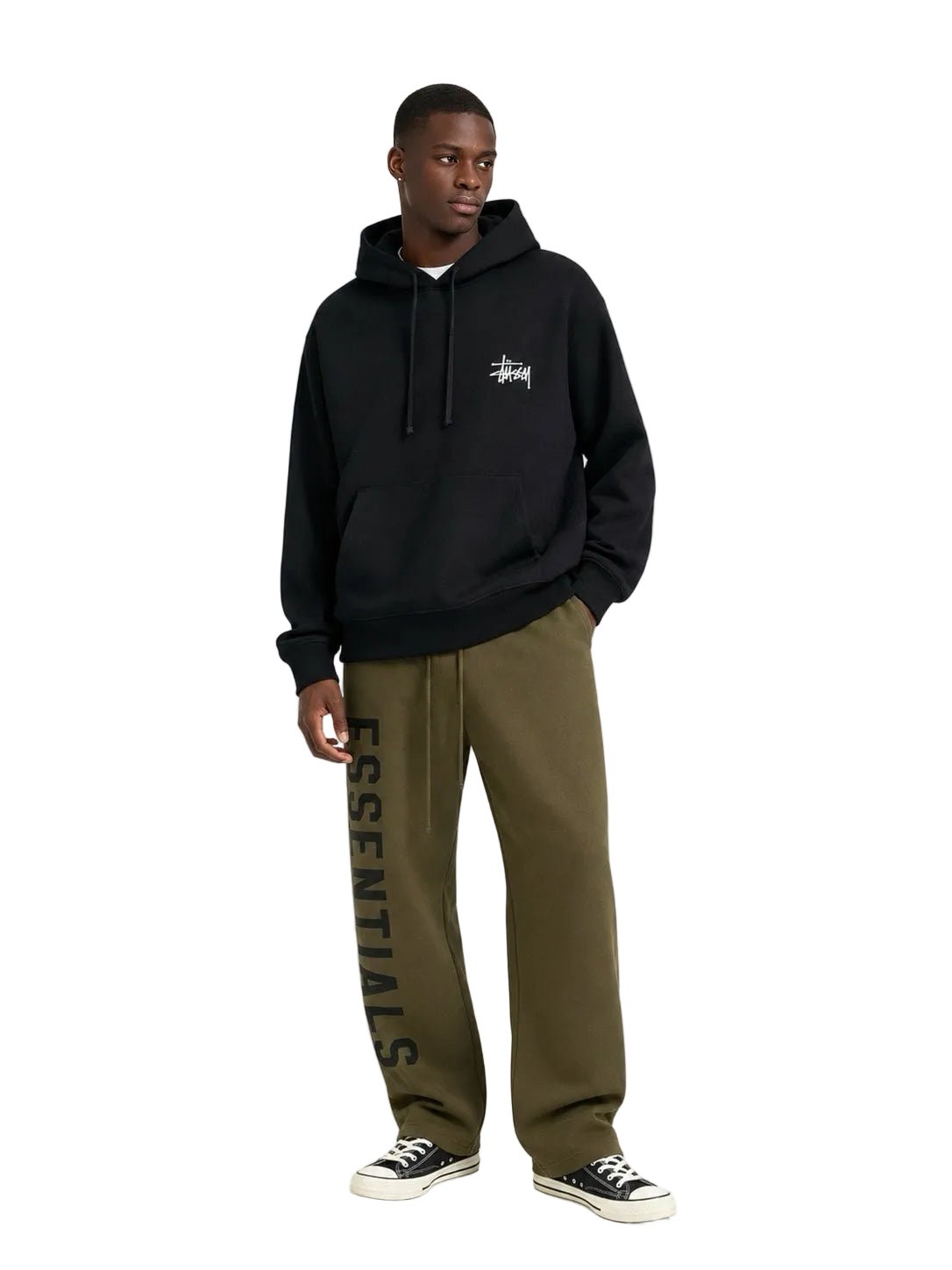 Fear of God Essentials Fleece Relaxed Sweatpant Olive - AFewVibe