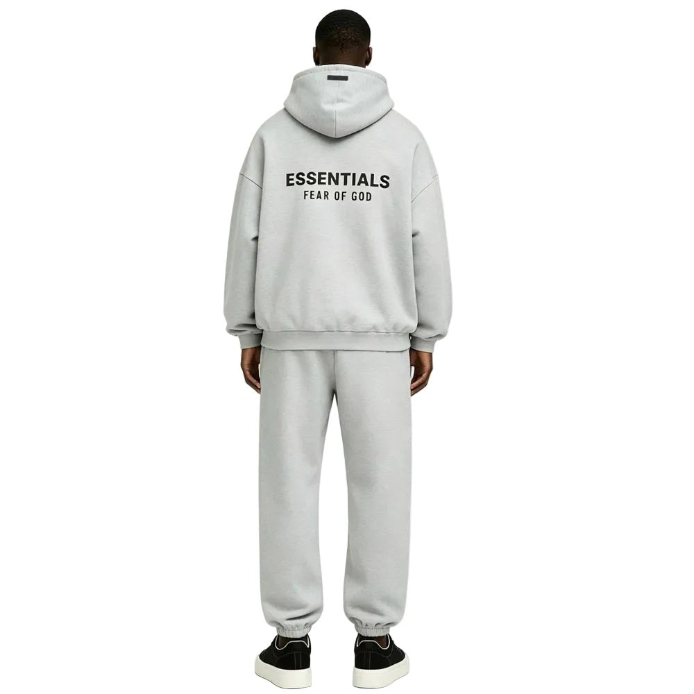 Fear of God Essentials Fleece Sweatpant Light Heather Gray FW24 - AFewVibe