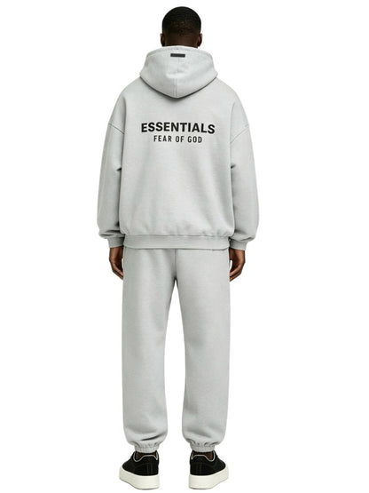 Fear of God Essentials Fleece Sweatpant Light Heather Gray FW24 - Afewvibe