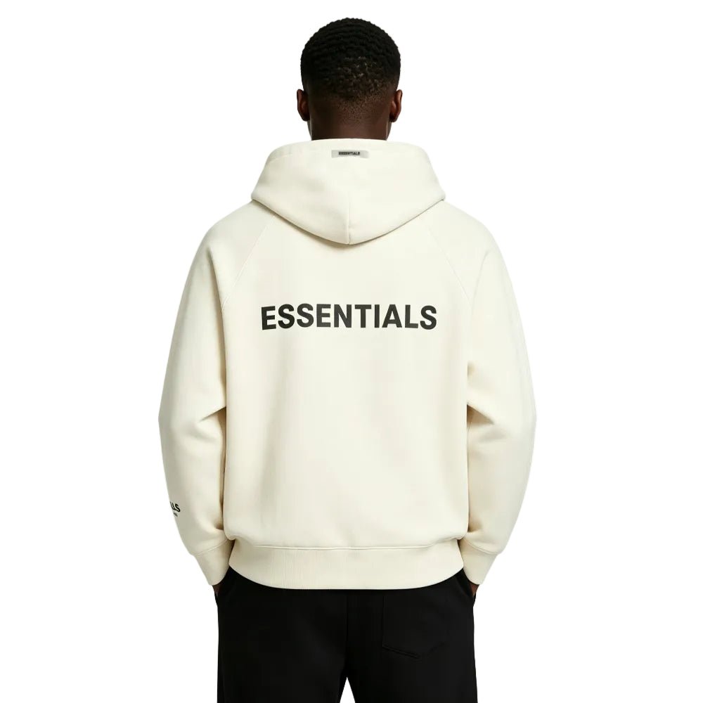 Fear of God Essentials Full Zip Hoodie Cream – AFewVibe