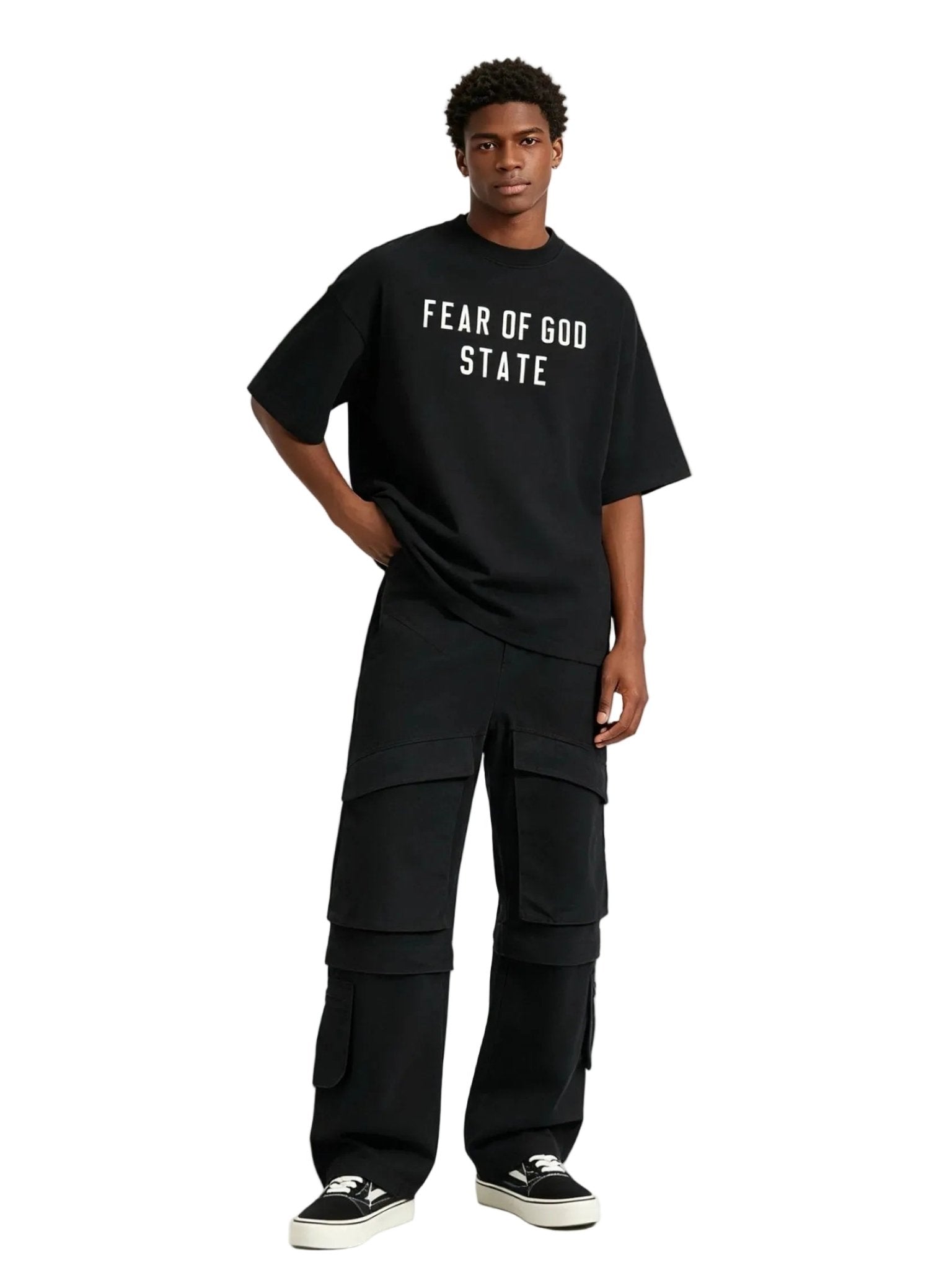 Fear of God Essentials Heavy Crewneck Tee Black - Afewvibe