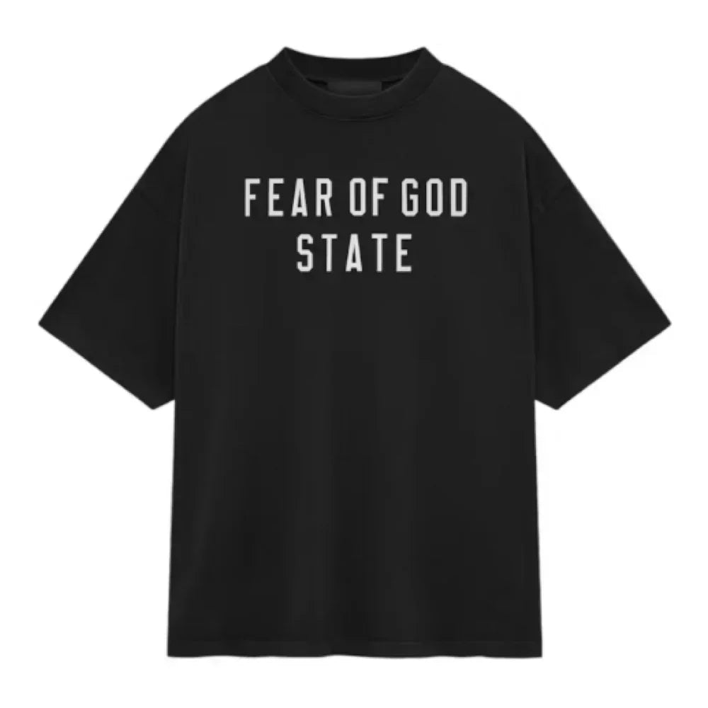 Fear of God Essentials Heavy Crewneck Tee Black - Afewvibe