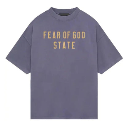 Fear of God Essentials Heavy Crewneck Tee Lavender - Afewvibe