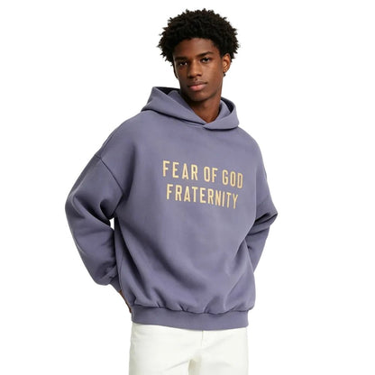 Fear of God Essentials Heavy Fleece Hoodie Lavender - AFewVibe