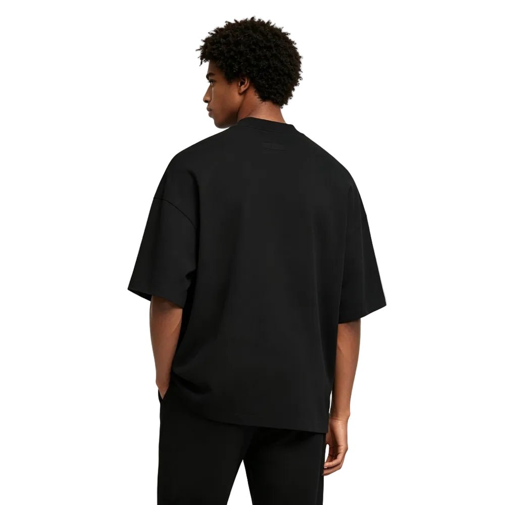 Fear of God Essentials Heavy Jersey Crewneck T-Shirt Jet Black - AFewVibe