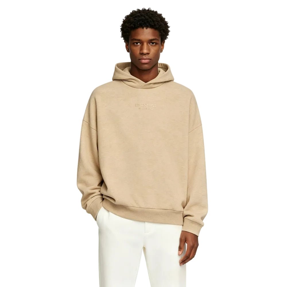 Fear Of God Essentials Hoodie Gold Heather - AFewVibe