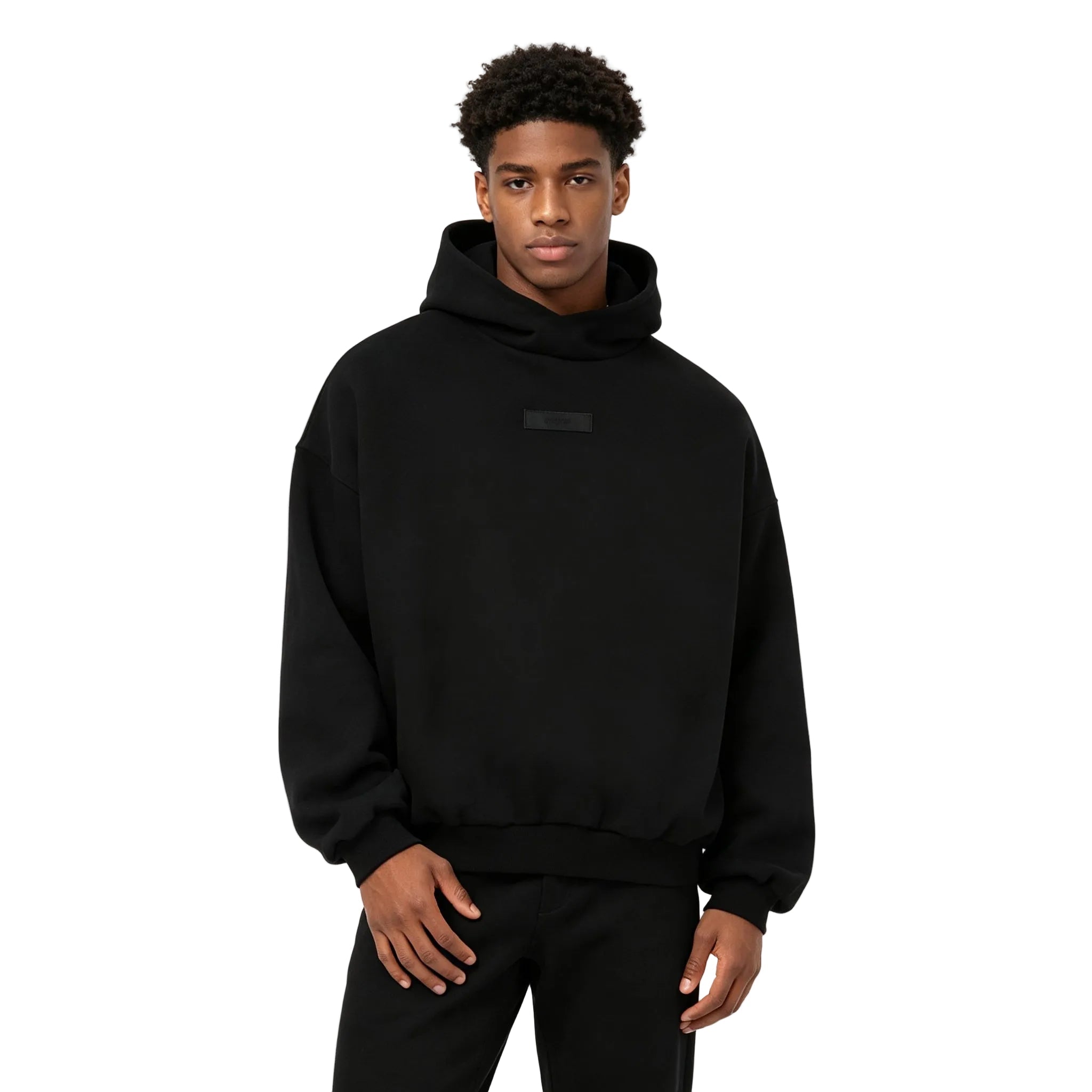 Fear of God Essentials Hoodie Jet Black - AFewVibe