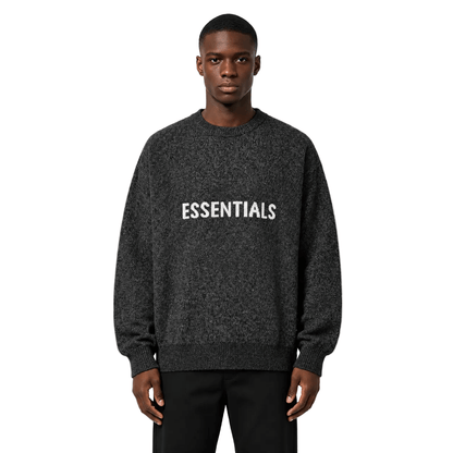 Fear of God Essentials Knit Sweater Black - AFewVibe