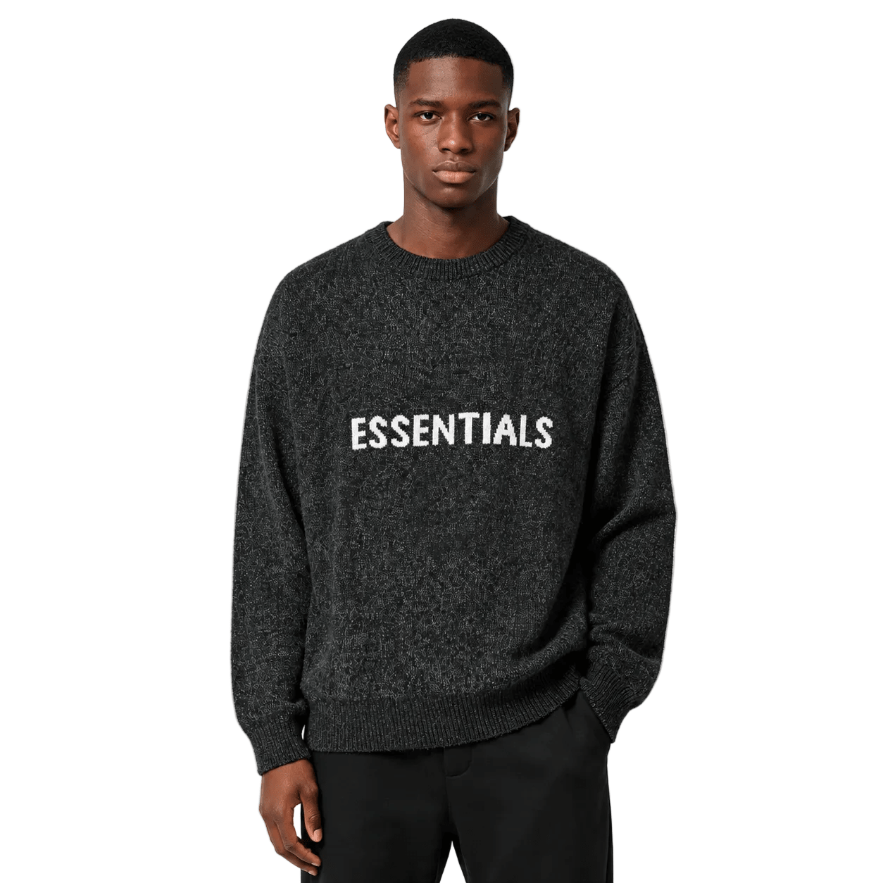 Fear of God Essentials Knit Sweater Black - AFewVibe