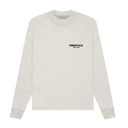 Fear of God Essentials Long Sleeve Tee Light Oatmeal - Afewvibe
