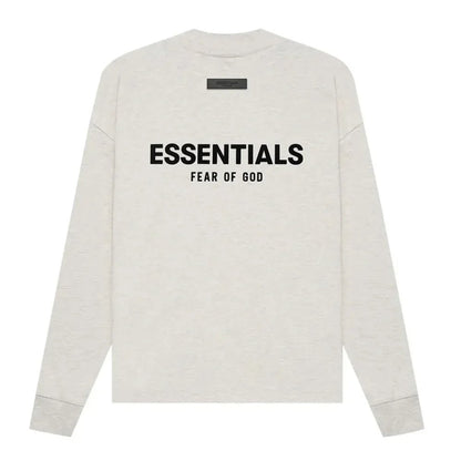 Fear of God Essentials Long Sleeve Tee Light Oatmeal - Afewvibe