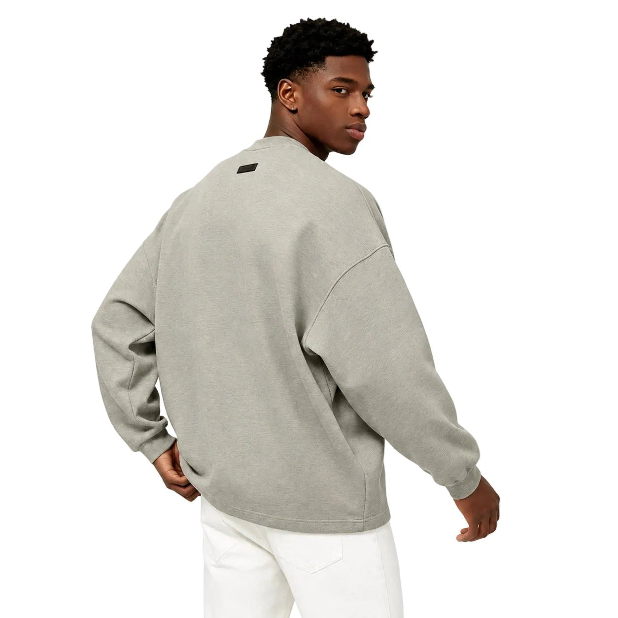 Fear of God Essentials Long Sleeve TShirt Dark Heather Oatmeal - AFewVibe