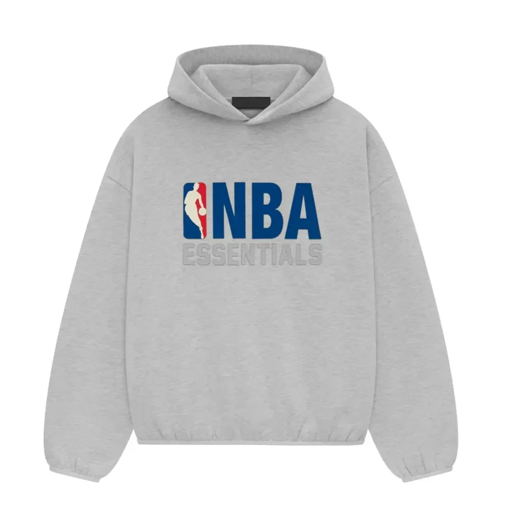 Fear of God Essentials NBA Hoodie Light Heather - Afewvibe