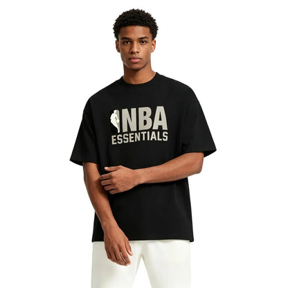 Fear of God Essentials NBA Tee SS25 Black - AFewVibe