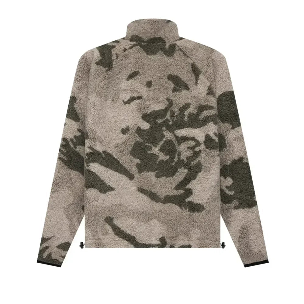 Fear of God Essentials Polar Fleece Full Zip Jacket Camo - Afewvibe