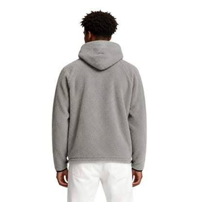 Fear of God Essentials Polar Fleece Half Zip Hoodie Dark Oatmeal - AFewVibe
