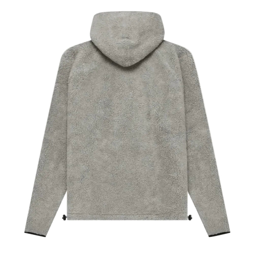 Fear of God Essentials Polar Fleece Half Zip Hoodie Dark Oatmeal - Afewvibe