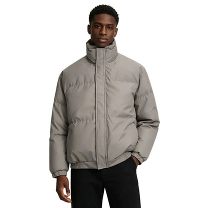 Fear of God Essentials Puffer Jacket Cement - Afewvibe