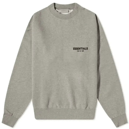 Fear of God Essentials SS22 Core Collection Crewneck Dark Oatmeal - Afewvibe