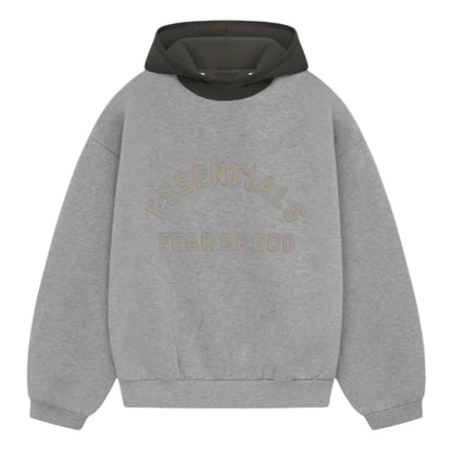 Fear of God Essentials SS24 Nylon Fleece Hoodie Dark Heather - AFewVibe