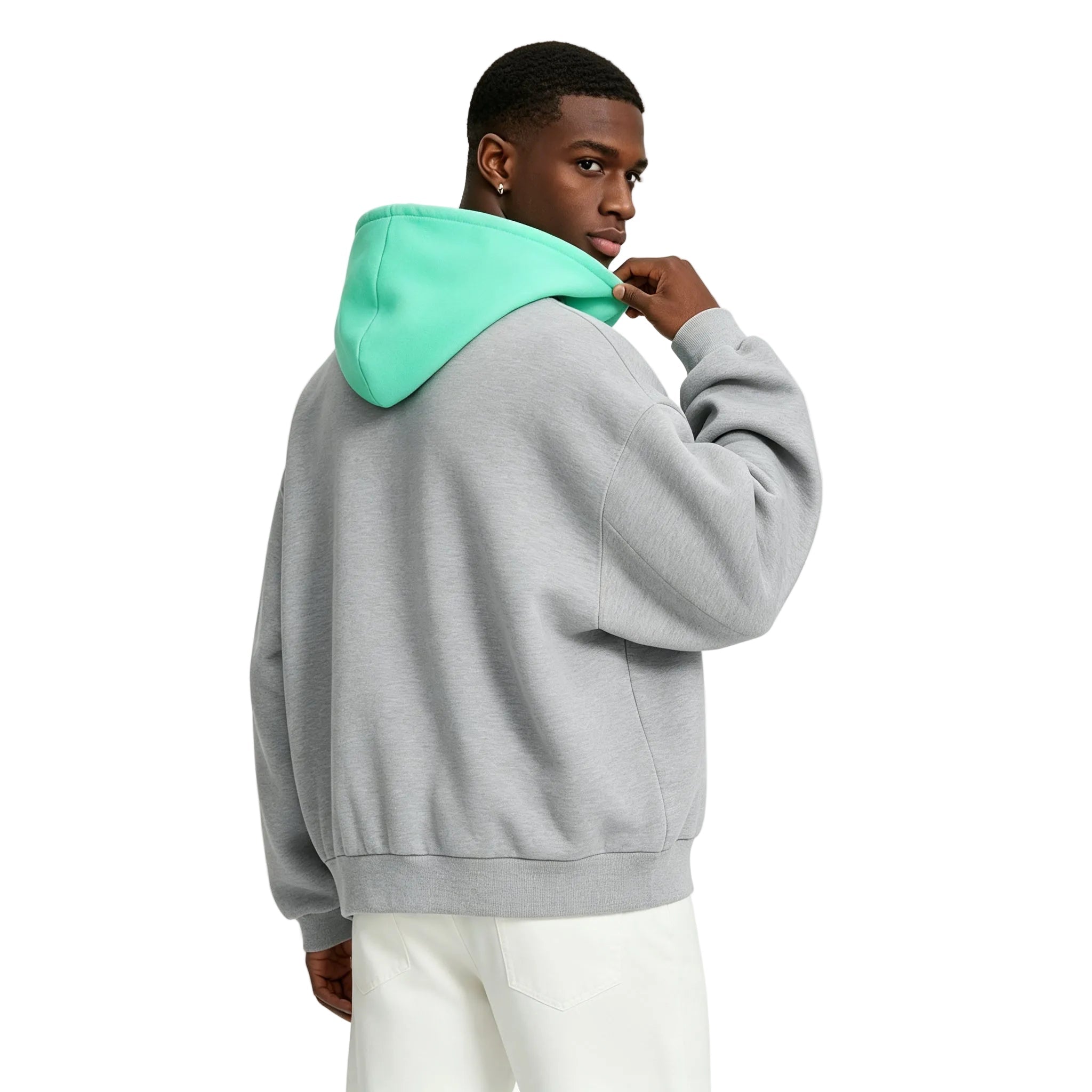 Fear of God Essentials SS24 Nylon Fleece Hoodie Dark Heather
