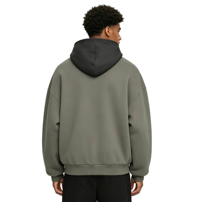 Fear of God Essentials SS24 Nylon Fleece Hoodie Ink/Jet Black - AFewVibe