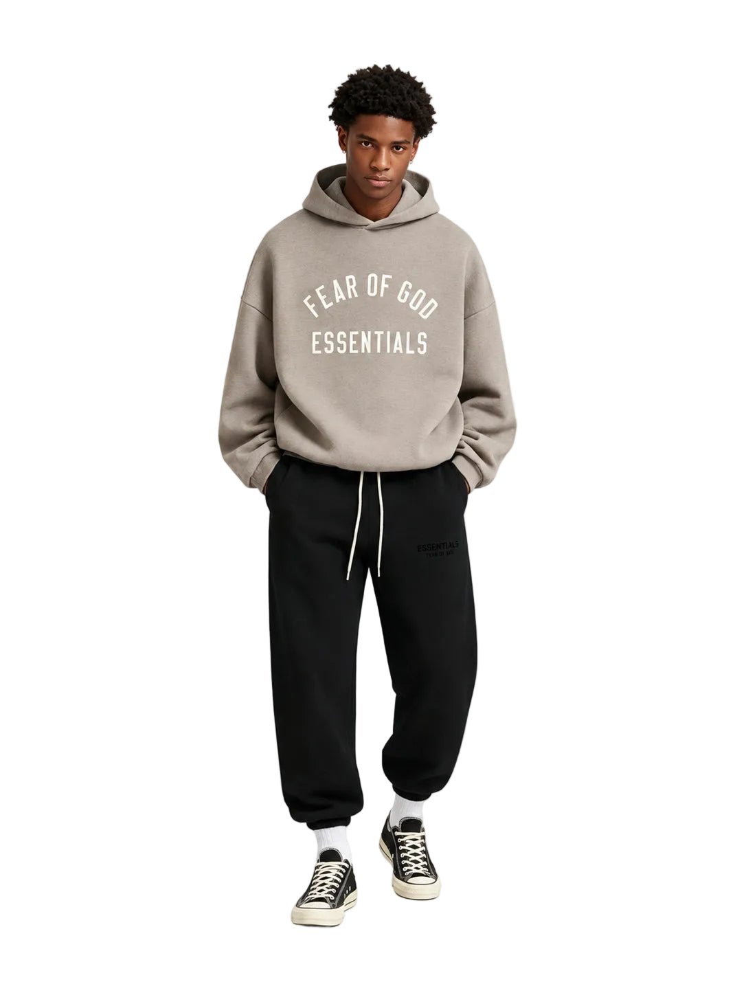 Fear of God Essentials Sweatpant FW23 Jet Black - AFewVibe