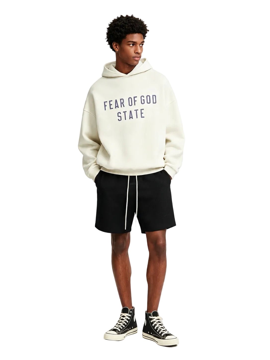 Fear of God Essentials Sweatshort Jet Black - AFewVibe
