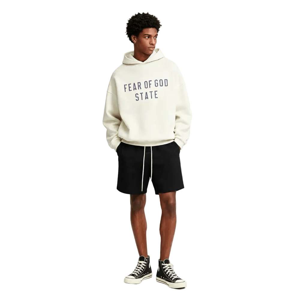 Fear of God Essentials Sweatshort Jet Black - AFewVibe
