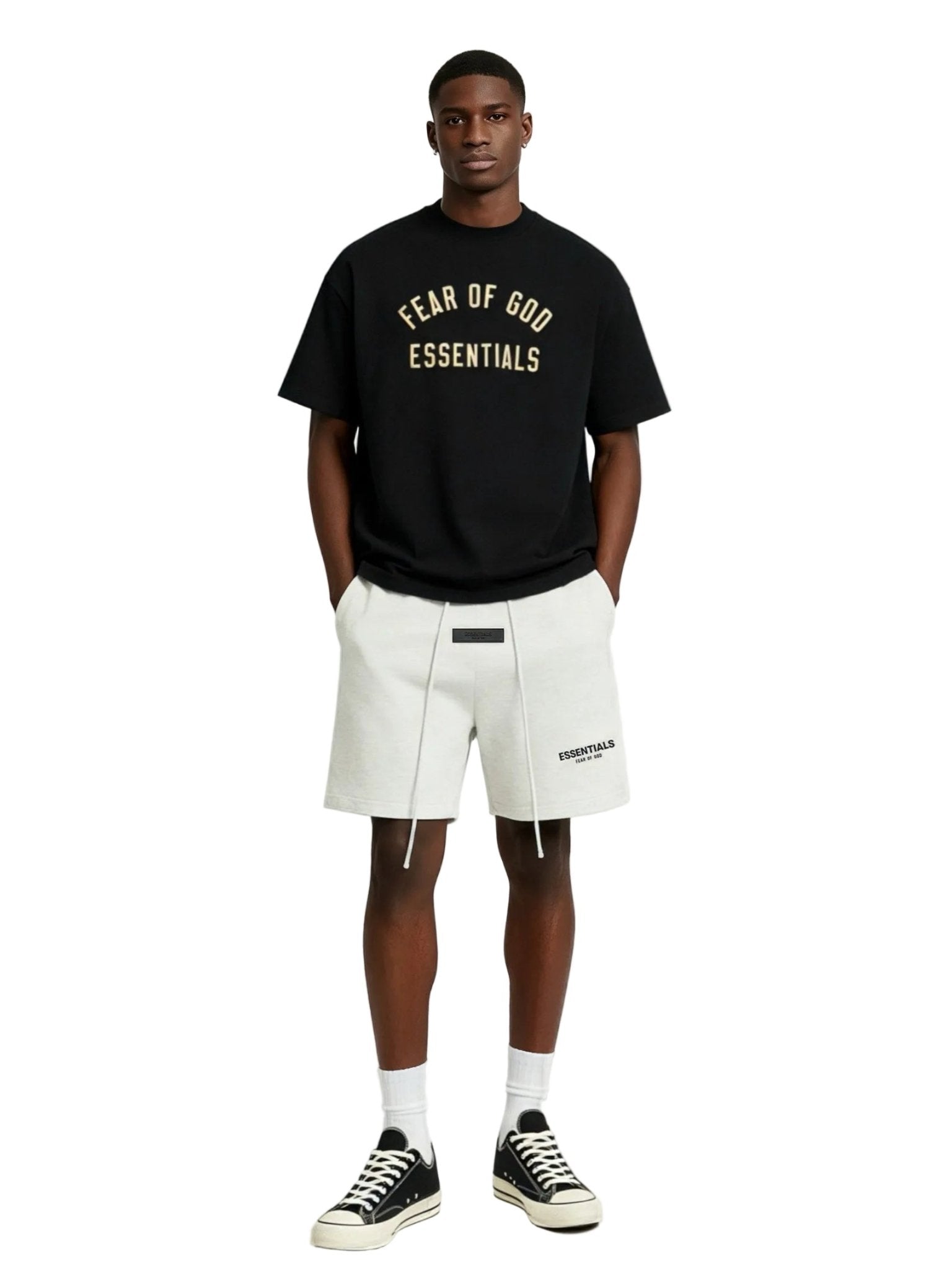 Fear of God Essentials Sweatshort Light Oatmeal – AFewVibe