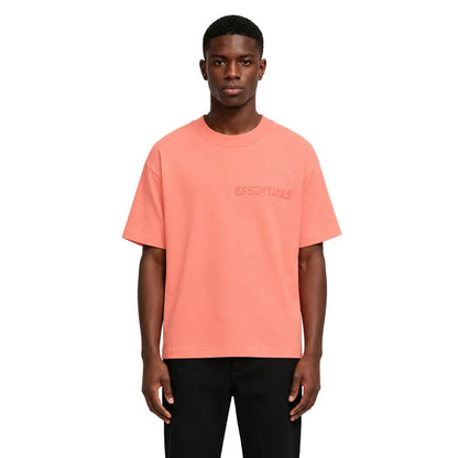 Fear of God Essentials T-Shirt Coral - AFewVibe