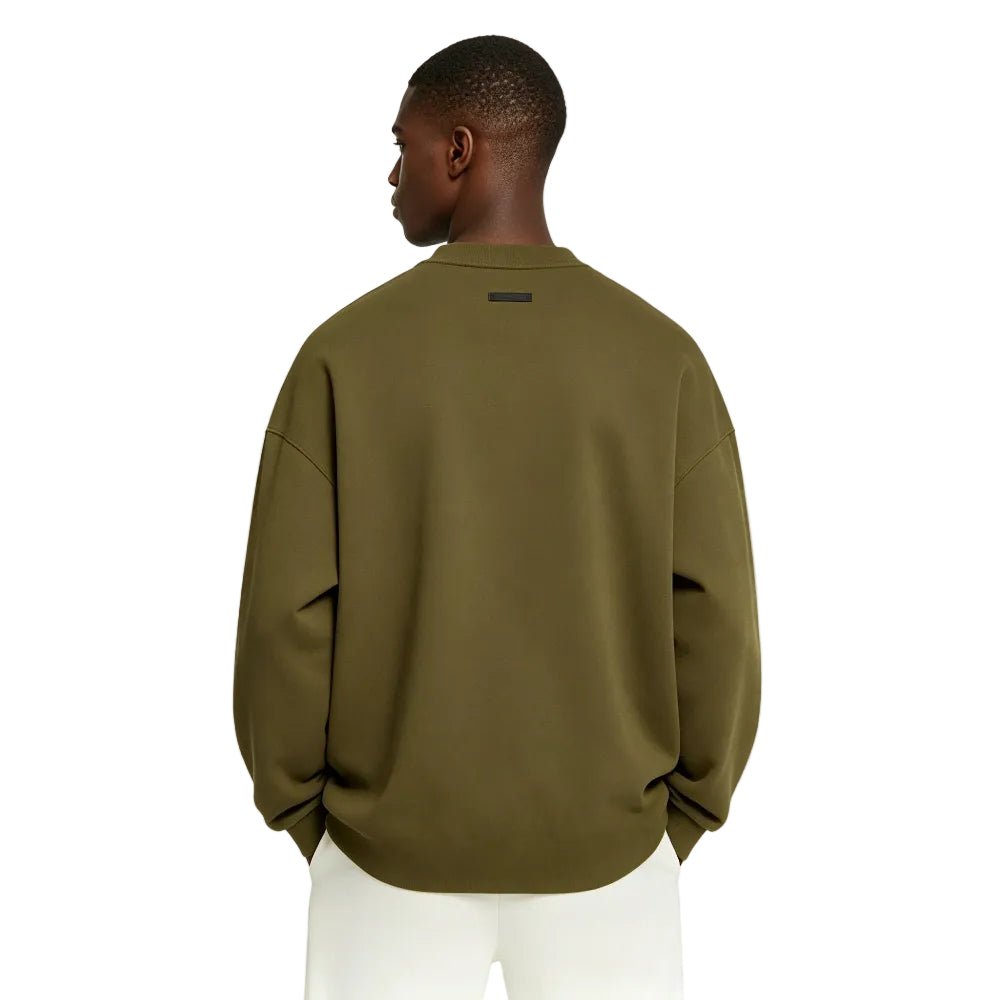 Fear of God Essentials versey Long Sleeve Tee Olive - AFewVibe