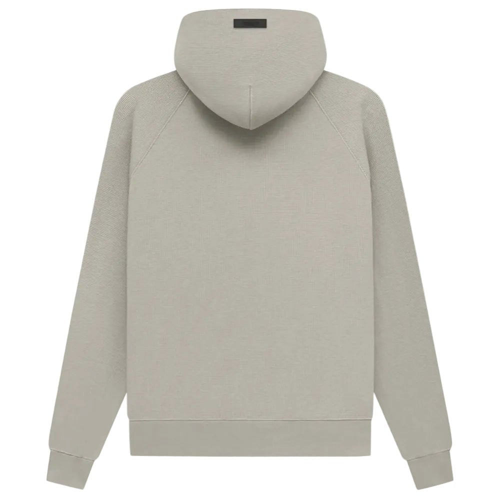 Fear Of God Essentials Waffle Raglan Hoodie Seal - AFewVibe