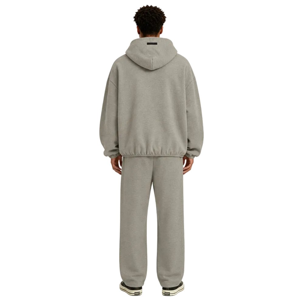 Fear of God Essentials x NBA Paris Relaxed Sweatpants Warm Heather - AFewVibe