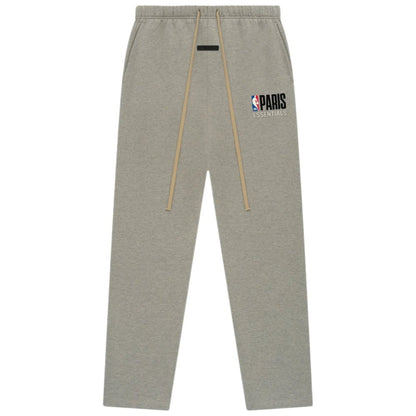 Fear of God Essentials x NBA Paris Relaxed Sweatpants Warm Heather - AFewVibe