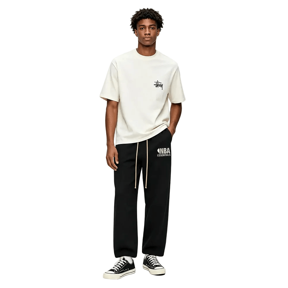 Fear of God Essentials x NBA Relaxed Sweatpants Black - AFewVibe