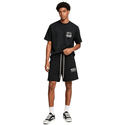 Fear of God Essentials x NBA Sweatshorts Black - AFewVibe